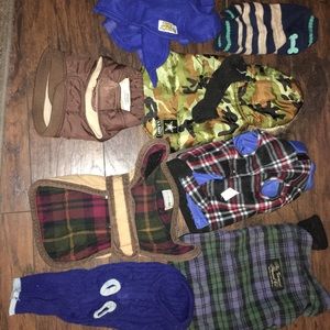 Xm small dog jacket lot ll bean etc
